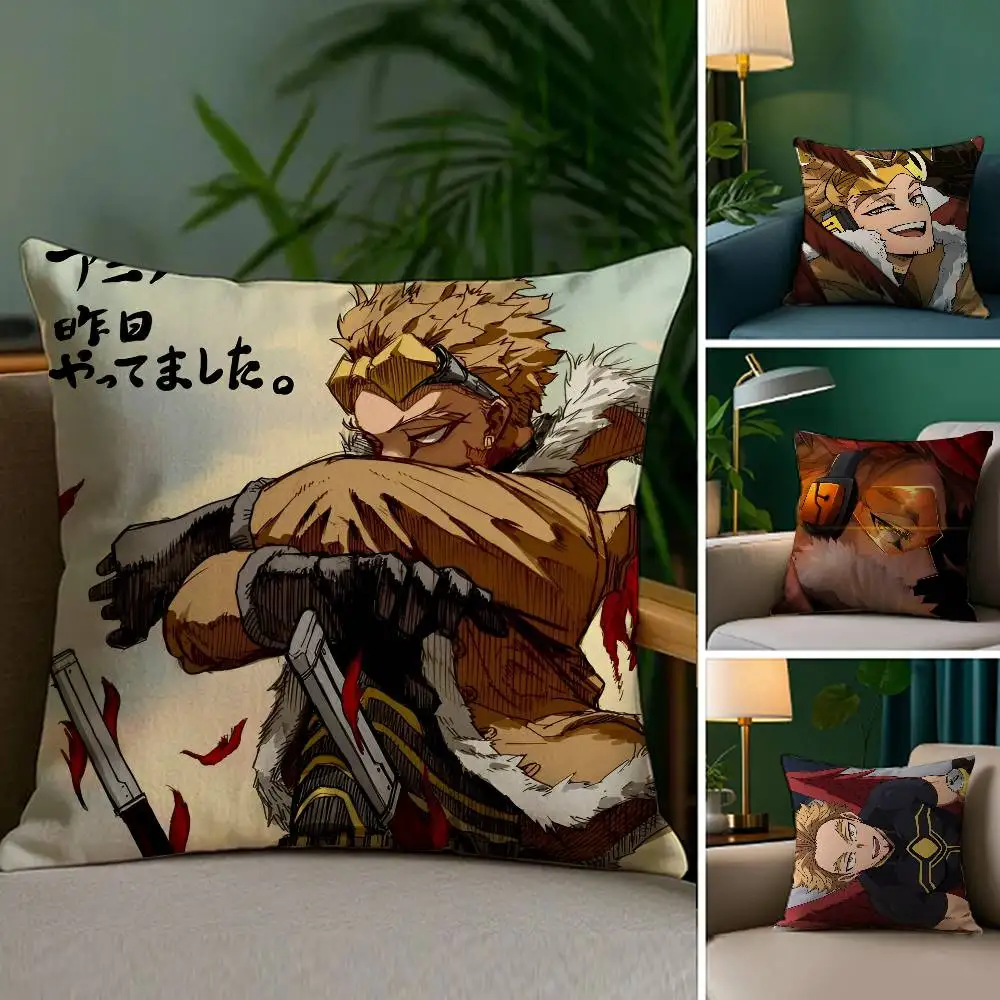 Anime M-My Hero Academia H-Hawks Kissenbezug, Anti-Dustmite, unsichtbarer Reißverschluss, Schlafsofa