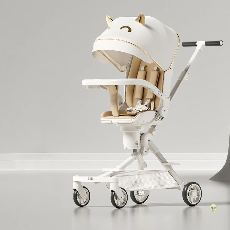 High View Tragbare Kinderwagen für Kinder, leicht, faltbar, Zwei-Wege-Baby, tragbarer Reise-Kinderwagen mit 360°-Grad-Motiv ° Drehsitz Image