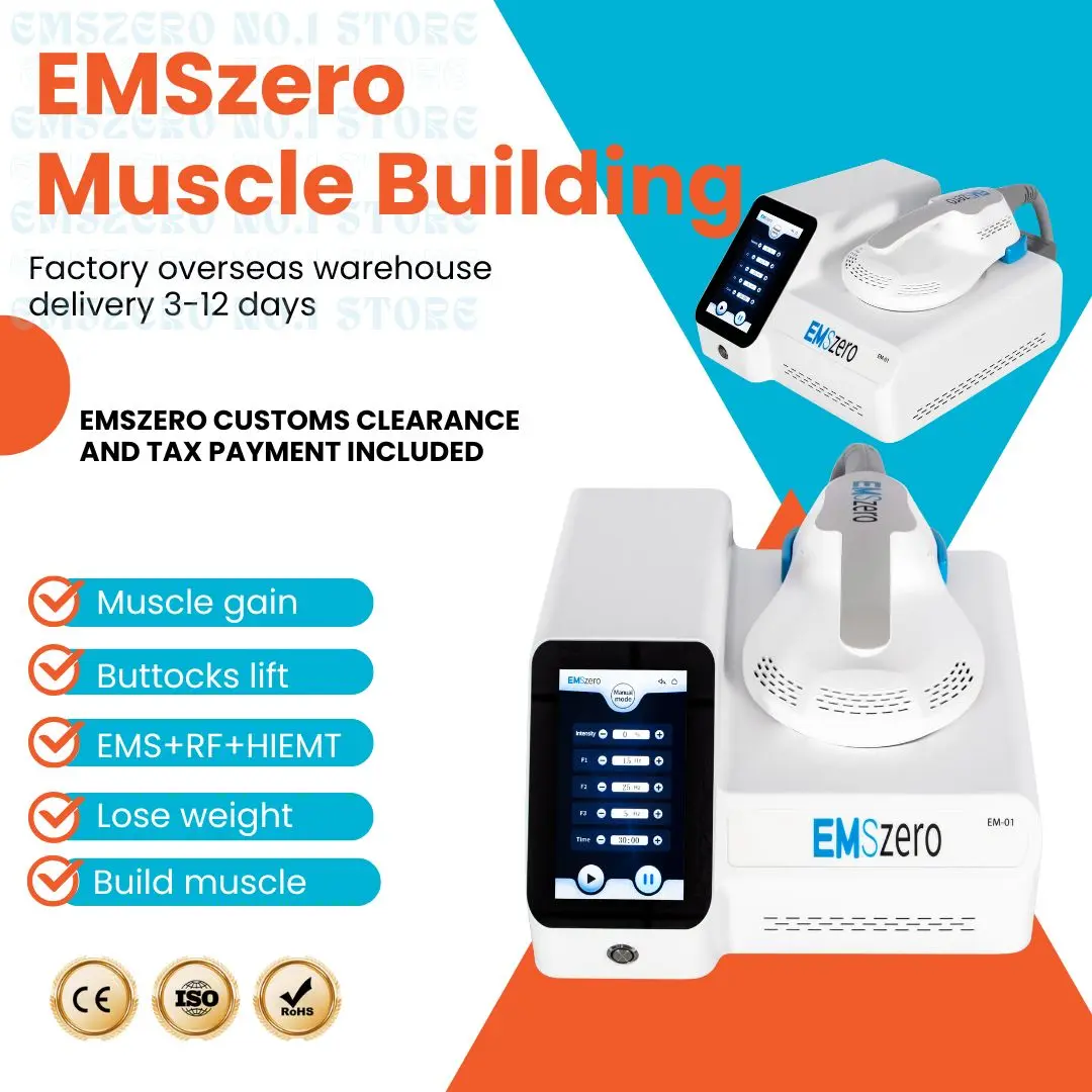 EMSzero Muscle Sculpt Machine 6500W Abnehmen Gewichtsverlust EMS Körperstimulator mit Einzelgriff für Fitness und Wellness