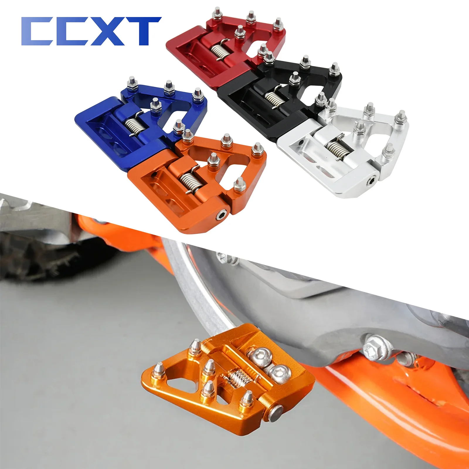 Motorrad Klapp Hinten Bremspedal Spitze Platte Für KTM EXC EXCF SX SXF XC XCF XCW TPI 6D 125-500 2017-2023 Für GASGAS EX EC MC Image