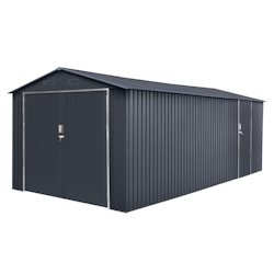 WASABI Metall-Garage Tonsberg 18m2 - 602x300x232cm. Image