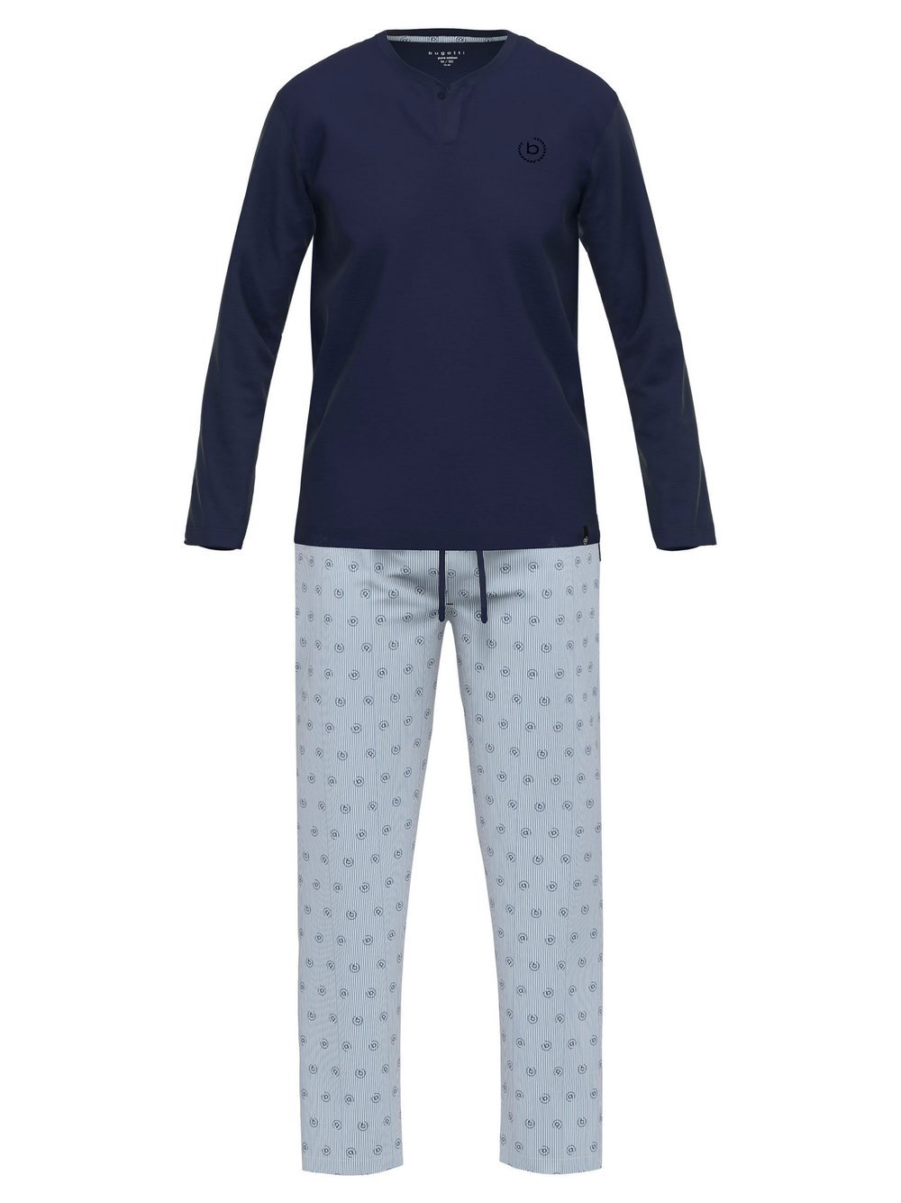 Bugatti Pyjama Herren blau, 58