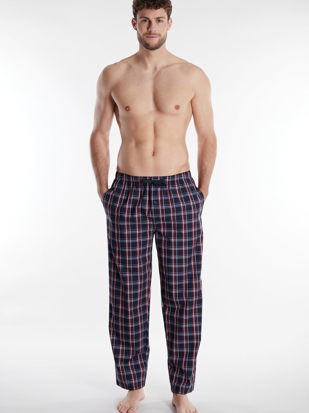 GÖTZBURG Pyjama Hose Herren blau, 56 Image