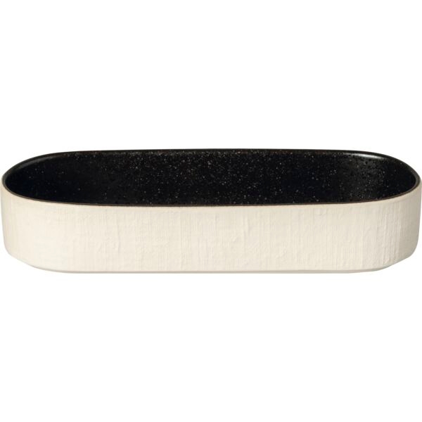 COSTA NOVA Notos Teller tief, oval, latitude black, Länge: 254 mm Image
