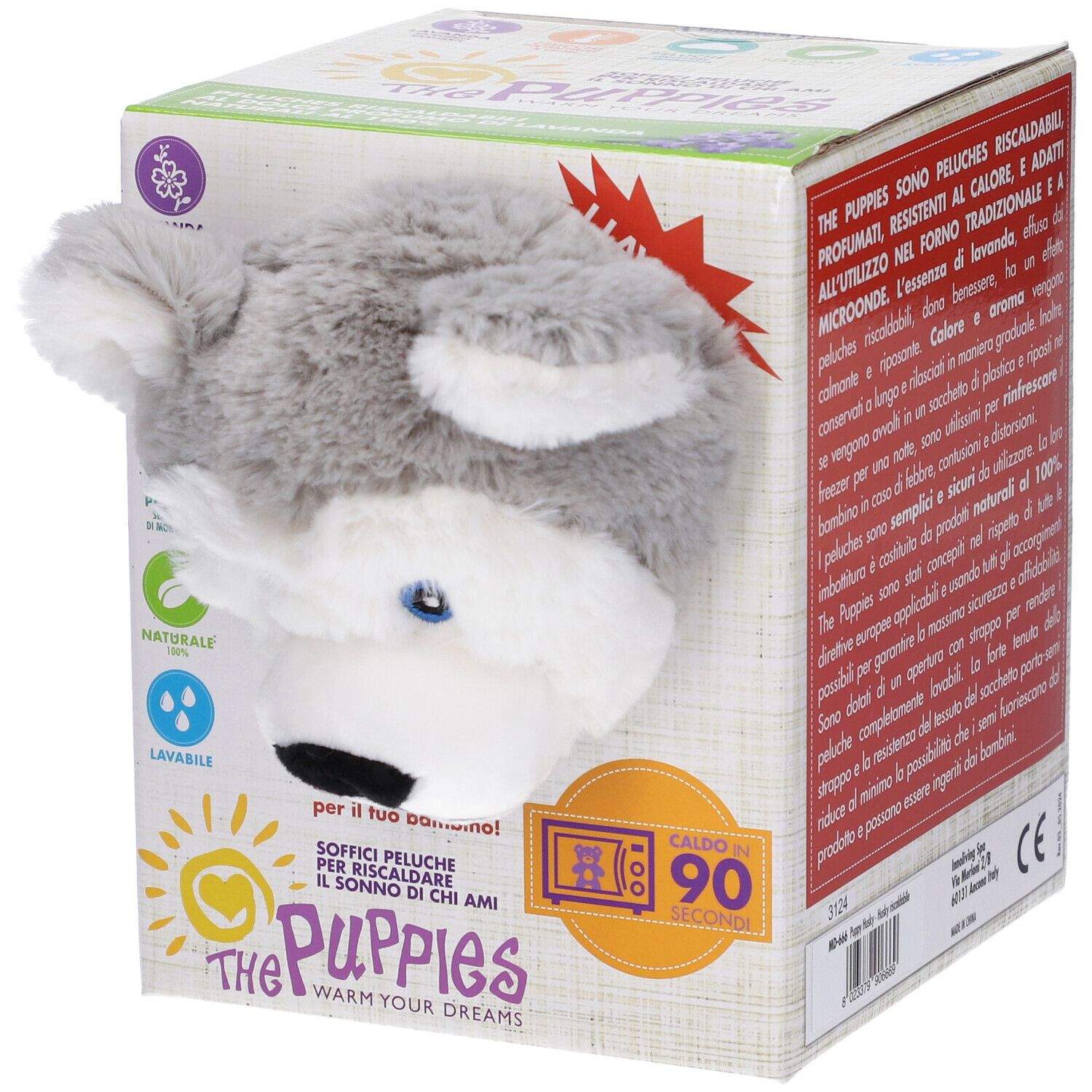 Innoliving The Puppies Husky Peluche Riscaldabile Profumato 1 pz Altro