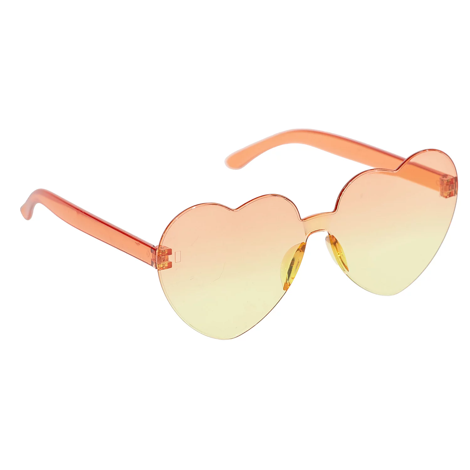 Brille Herz, orange/gelb Image