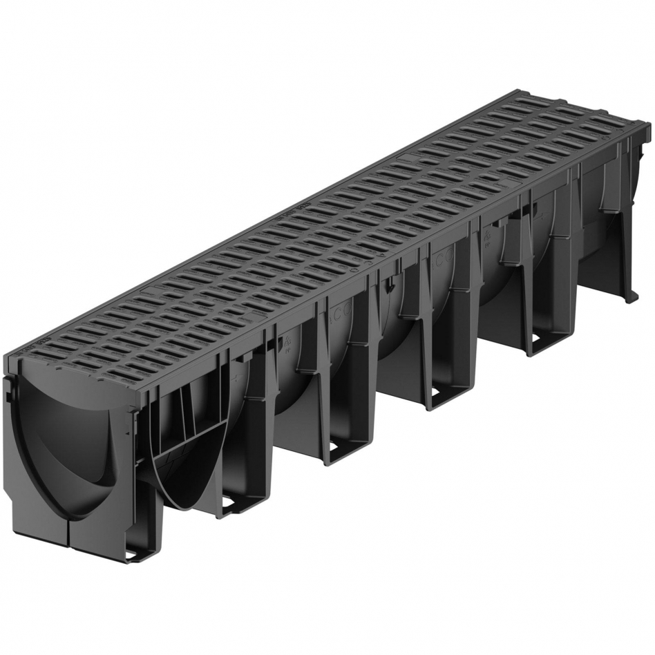 ACO XtraDrain Entwässerungsrinne inkl. Microgrip Rost, B 125 (12,5 to), 150 mm Image