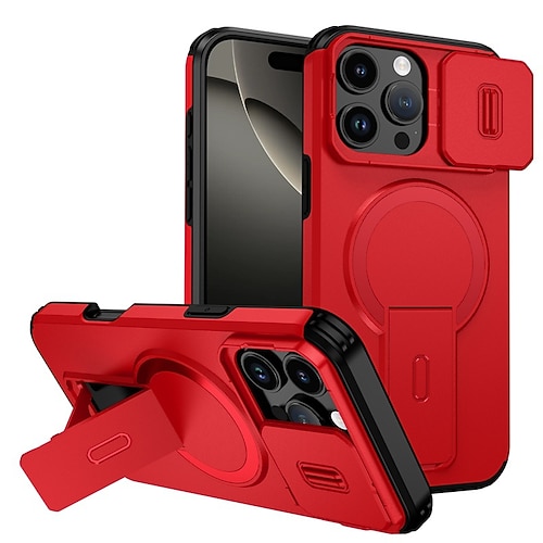 Handy Hülle Handyhüllen Für iPhone 16 15 14 Pro Max Plus 16e 13 Pro Max Rückseite Mit Ständer Stoßfest Rüstung PC PU-Leder