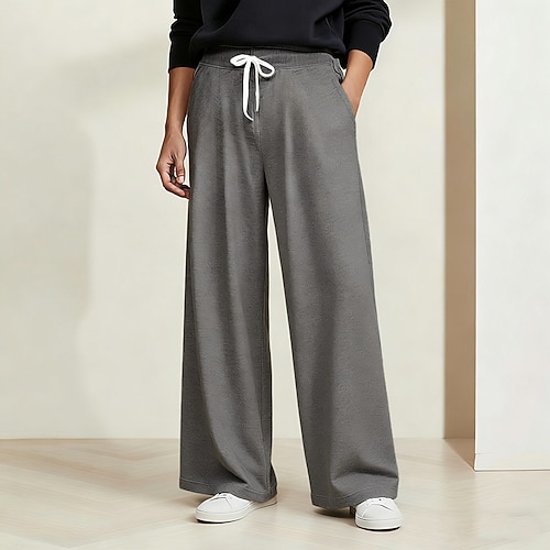 Herren Jogginghose Jogginghose mit weitem Bein Sporthose Hose Baggy-Hosen Kordelzug Elastischer Bund Einfach Feuchtigkeitsableitend Atmungsaktiv Knielang Outdoor Sport im Freien Lässig Mode Streetwear Image