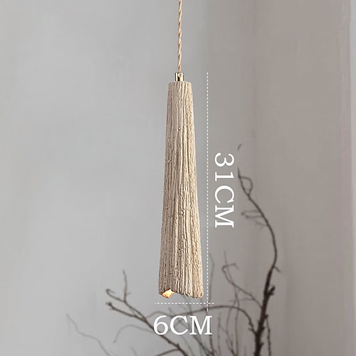 Kronleuchter mit japanischem Flair, Zement, französischem Creme, modernes Restaurant, Deckenpendelleuchte Image