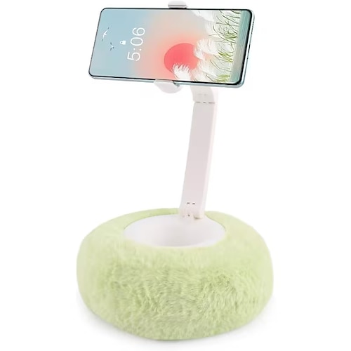 Schwanenhals-Handyhalterung mit verstellbarem Neigungswinkel und weichem Kissen für das Bett, kompatibel mit Samsung Galaxy S14 Pro Max, S13 Pro Max usw., Samsung Galaxy S10, S9, S8 andere