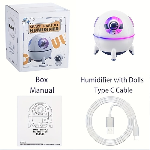 Dieser USB-Mini-Luftbefeuchter mit Nebelsprayfunktion ist klein, passt in jedes Auto und eignet sich für Schlafzimmer, Büro, Schreibtisch und als modischer, tragbarer Luftbefeuchter für Zuhause. Er Image