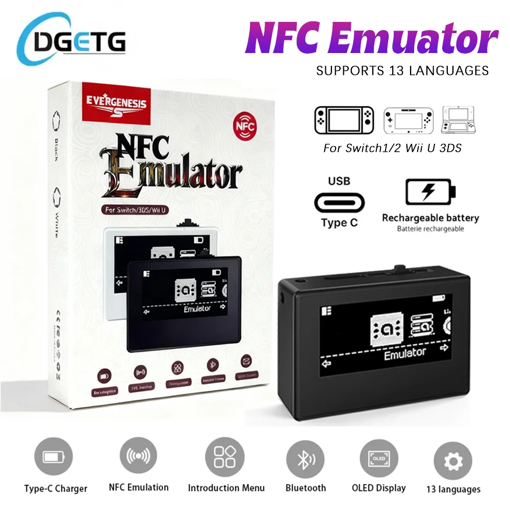 Für Amiibo Smart Simulator NFC Pixl Infinite Card Swipe Charakter Induktionsbrenner für Switch/Switch2 3DS, Wii U Spielzubehör Image