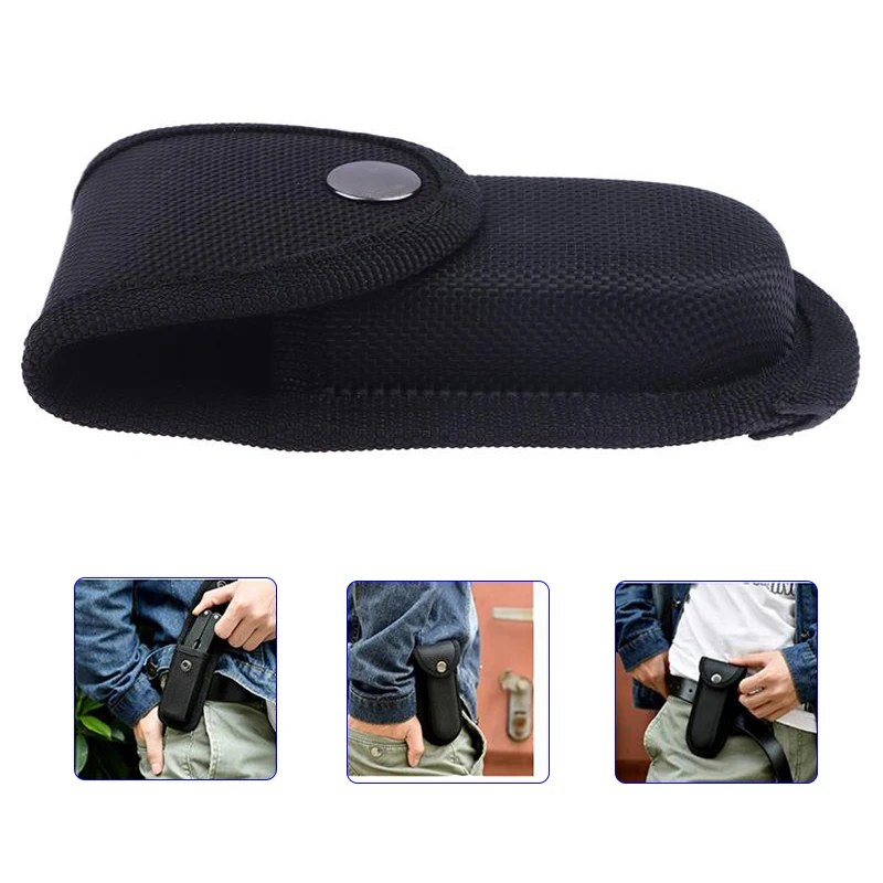 Multifunktionale Klappzange Aufbewahrungstasche Klappmesser Tasche Hülle Hüfttasche Taschenlampe Schutzhülle für Wandern Camping Image