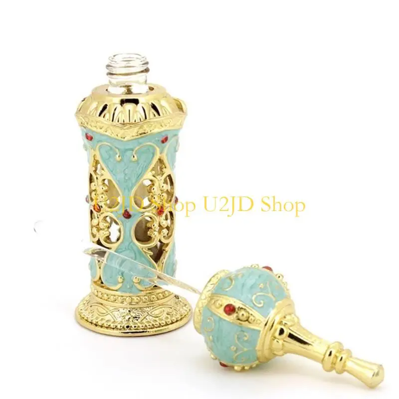 U2JD 12 ätherische Ölflaschenspender leerer Flaschen nachfüllbar Vintage -Parfums Image