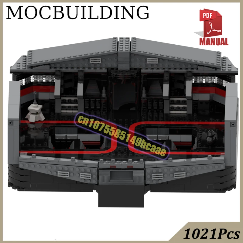 Brücke Diorama Film Szene MOC Bausteine Display Raumschiff Kommando Station Bau Spielzeug Geschenk Weihnachten Image
