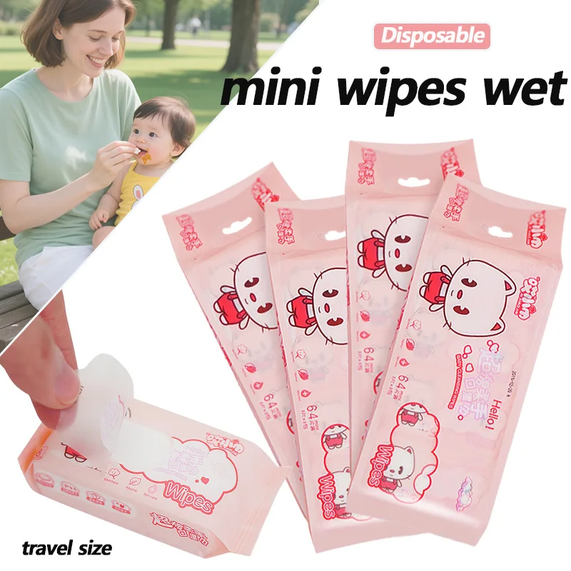 Einweg-Mehrzweck-Mini-Handtücher/tragbare Reisegröße, spezielle Extraktion, Hand- und Mundreinigungstücher, Heim- und Schulbedarf Image