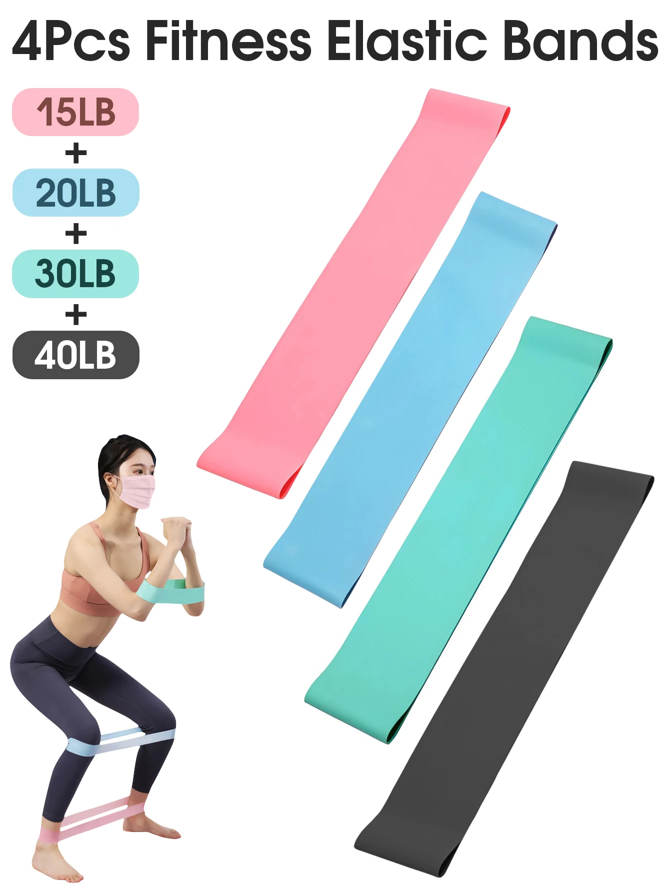 Mini Loop Band Fitness Gym Elastische Bänder für Fitness Widerstand Bands Gym Expander Für Yoga Crossfit Training Workout Ausrüstung