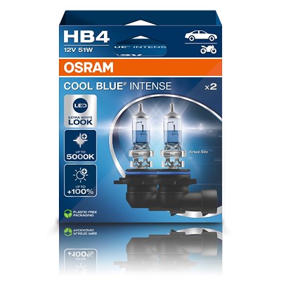 Osram HB4 COOL BLUE INTENSE Glühlampe DUOBOX [Hersteller-Nr. 9006CBN-2HB] Image