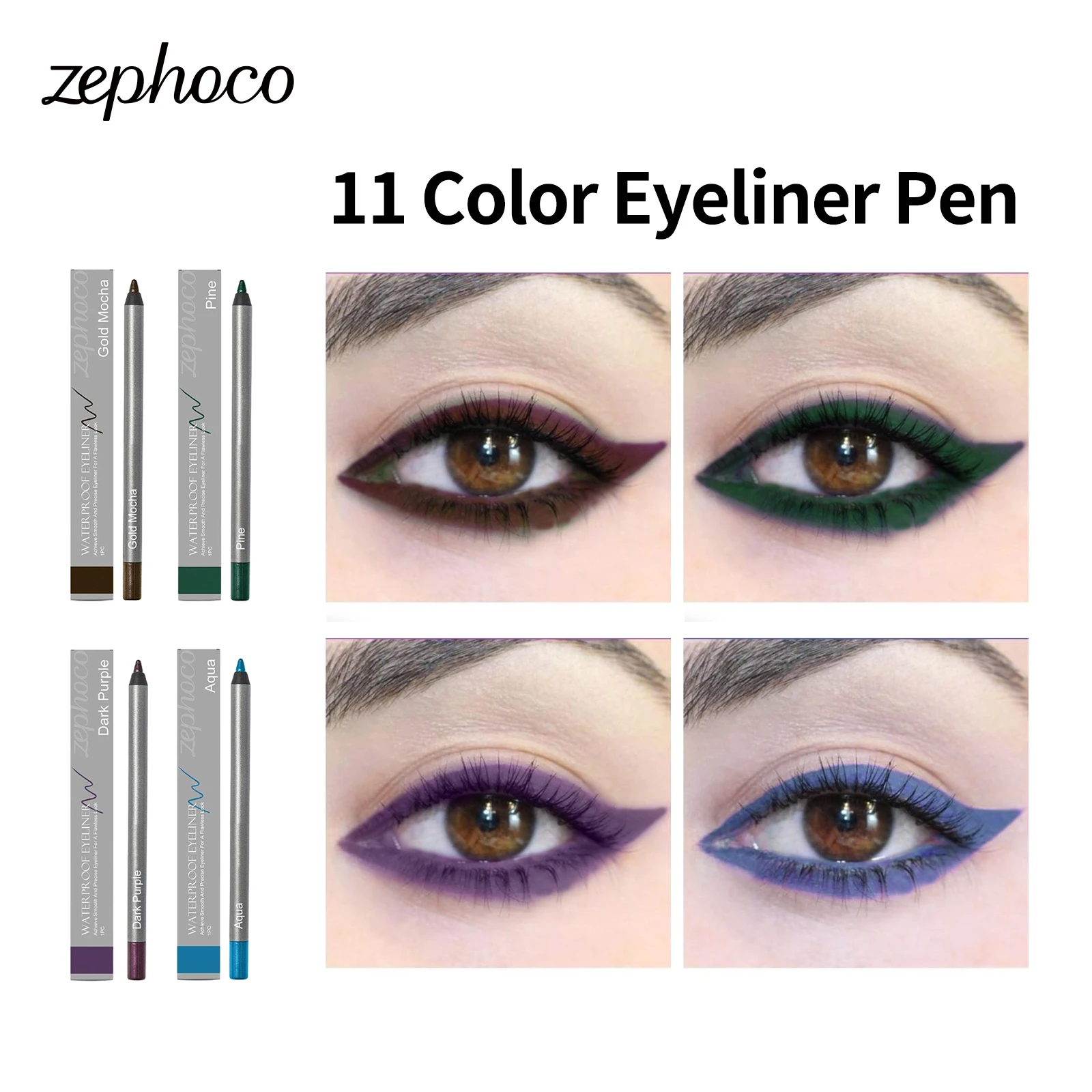 Wasserdichter Eyeliner-Stift, natürliche Umrisslinie, schnell trocknend, anfängerfreundliches Augen-Make-up, Anti-Wisch-Eyeliner, Augen-Make-up, Kosmetik Image