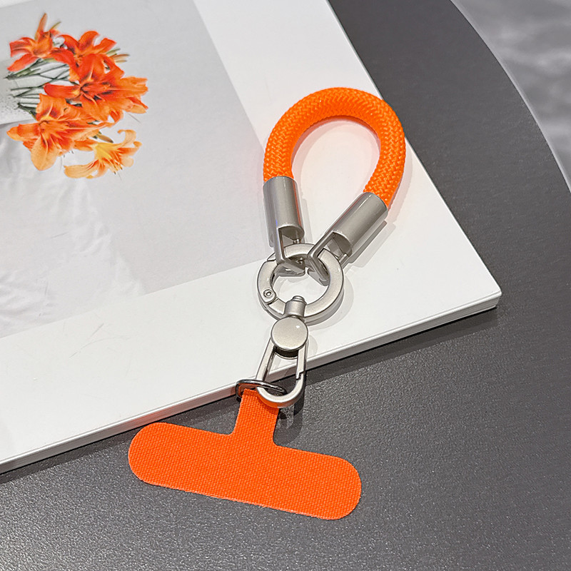 New Fashionable Phone Clip Lanyard Wristband Durable and Sturdy Bag Camera Cord Anti-Loss Unisex Wrist Lanyard Short Phone Chain New Fashionable Rotating One-Piece Clasp Finger Ring Lanyard