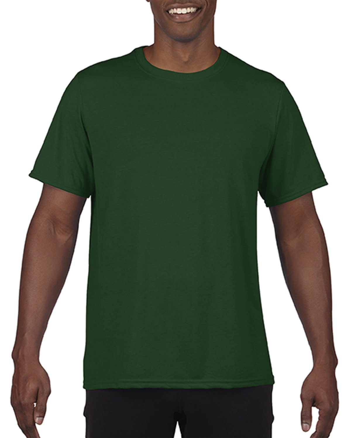 Gildan G460 Performance Core T-Shirt in Sport Dark Green size Medium | Polyester 46000, G46000