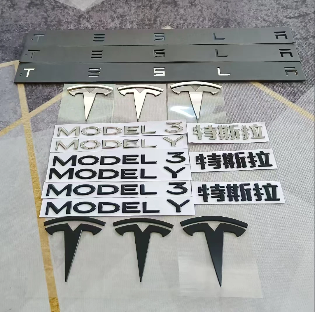 Accessorio adesivo logo sostitutivo bagagliaio auto per Tesla SpaceX Model 3 Highland 2023 Model S Model X Model Y Model Y-Eur Roadster