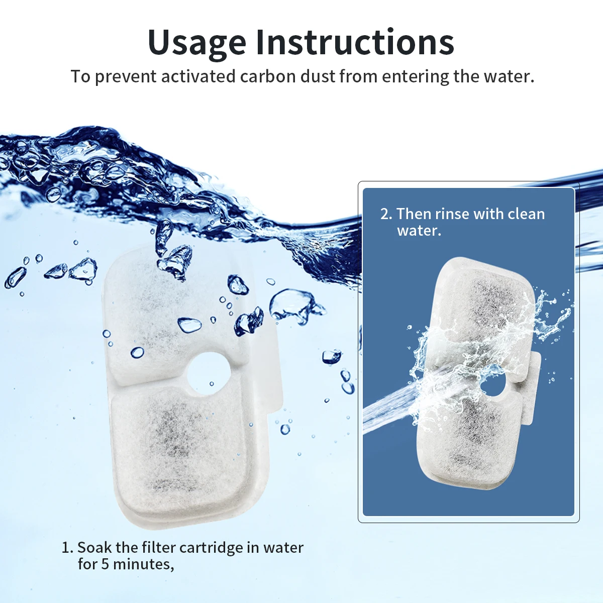 12-teiliger PETLIBRO Dockstream-Ersatzfilter PLWF115 PLWF105 PLWF005 Wasserspender für Katzen, Wasserspender für Haustiere, 6 Monate Set