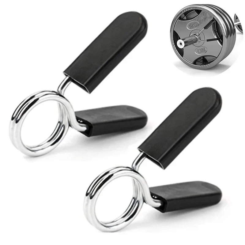 2-teilige 25/28/30 mm Langhantelklemme, Federkragen-Clips, Fitnessstudio, Gewicht, Hantel-Schloss, Standard-Hebe-Set, Langhantel-Schloss Image