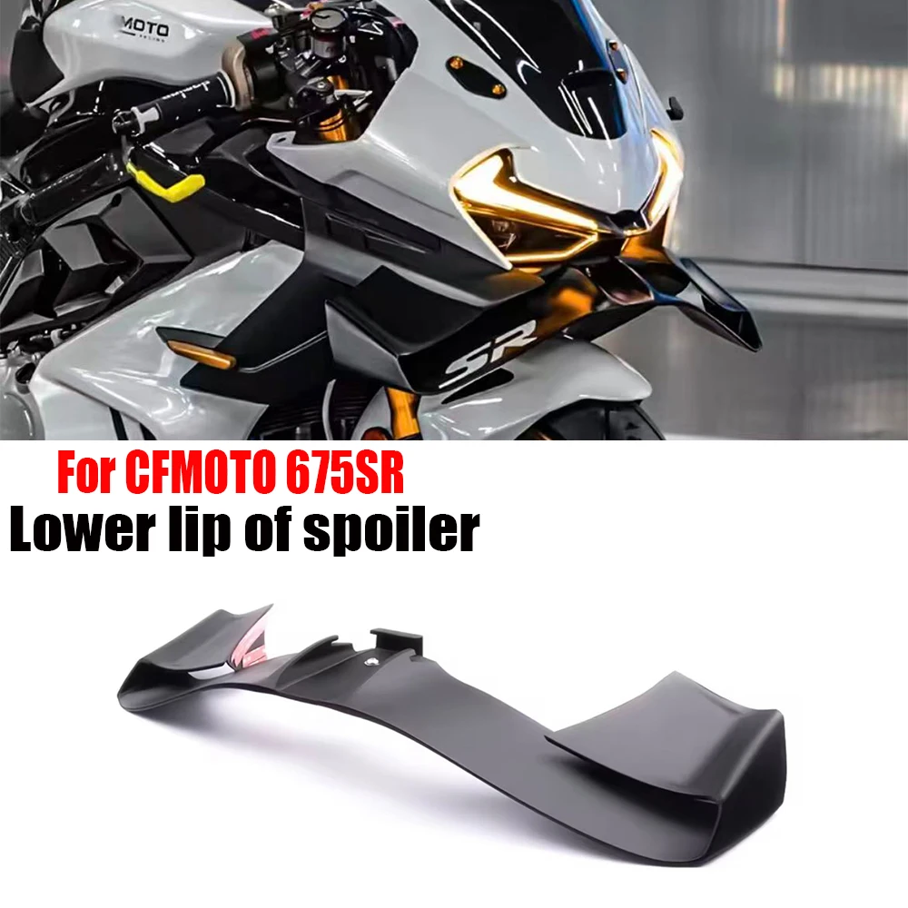 Für CFMOTO 675SR 2024 2025 Neues Motorradzubehör GP-Flügel-Frontspoiler untere Lippe Schub 675SR-R Frontspoiler-Kit Image