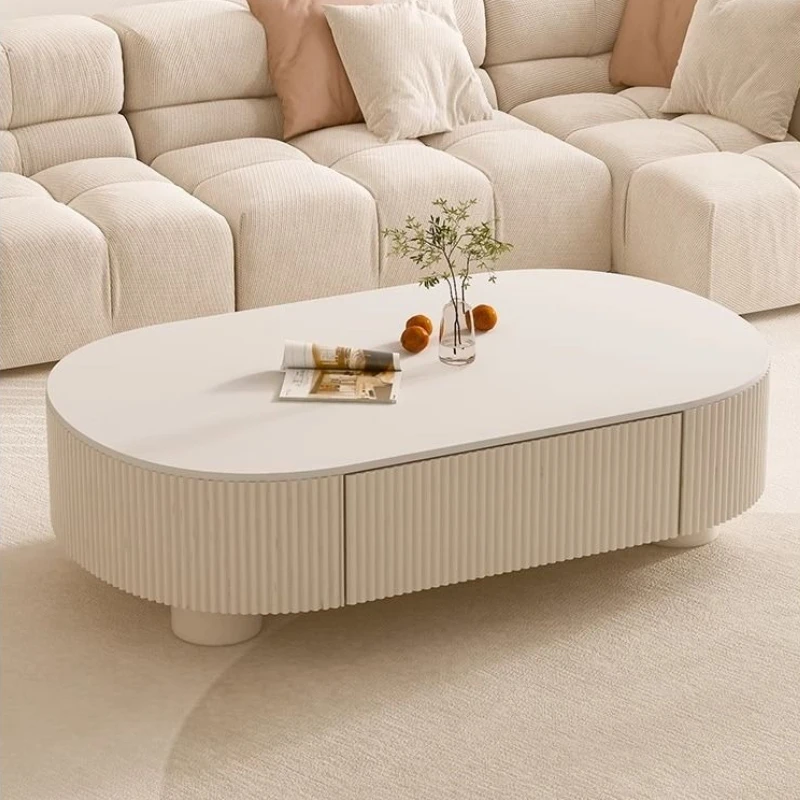 Display Holz Couchtisch Wasserdicht Designer Wohnzimmer Oval Couchtisch Minimalistisch Nordic Muebles Para El Hogar Möbel