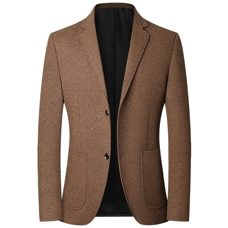 2025 herbst Männer Blazer Anzüge Jacken Business Casual Anzug Wolle Mäntel Hohe Qualität Männlichen Slim Fit Blazer Jacken Blazer Mäntel Image