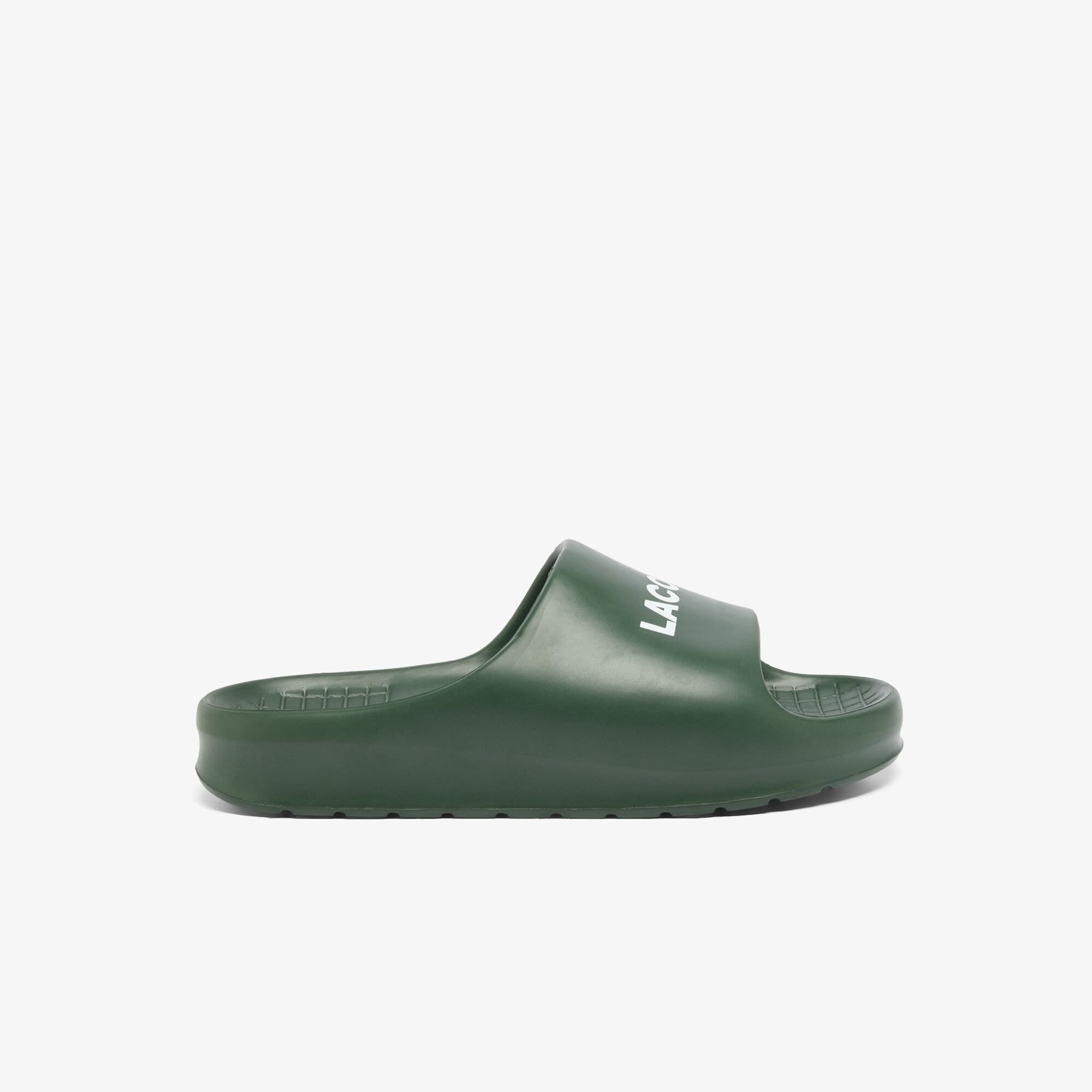 Lacoste Mens Serve Slide 1.0 Sliders in Green - Size UK 10 | Lacoste Sale | Discount Designer Brands