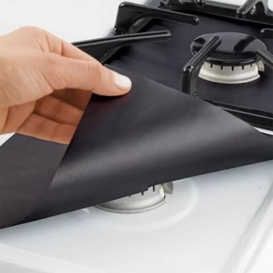 Premium 6 Pack Gas Stove Burner Covers Reusable Non Stick Stove Liners Premium 6 Pack Gas Stove Burner Covers Reusable Non Stick Stove Liners