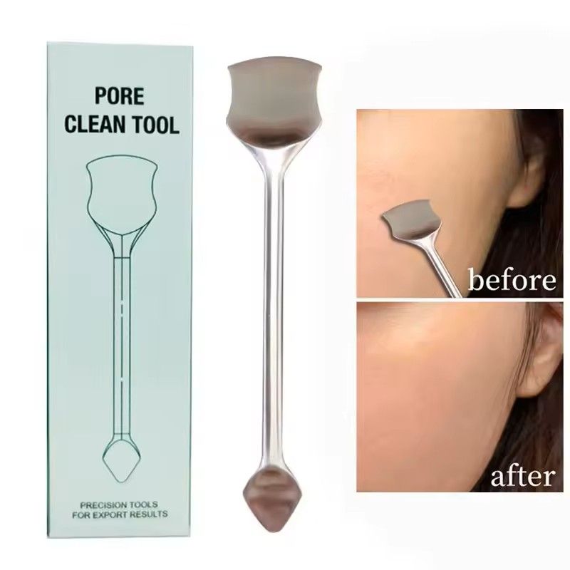 304 Stainless Steel Blackhead Cleaning Scraper Double Head Pimple Remover Facial Care Beauty Tool 304 Stainless Steel Blackhead Cleaning Scraper Double Head Pimple Remover Facial Care Beauty Tool