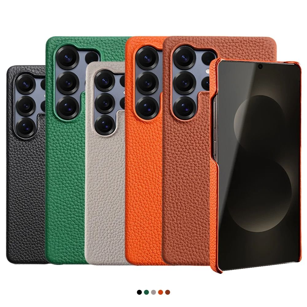 Magnetic Leather Phone Case For Samsung Galaxy green galaxy S24+