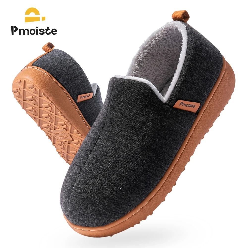 Soft House Boots Slippers Women Comfortable Warm Memory Foam Indoor Shoes us (910) black