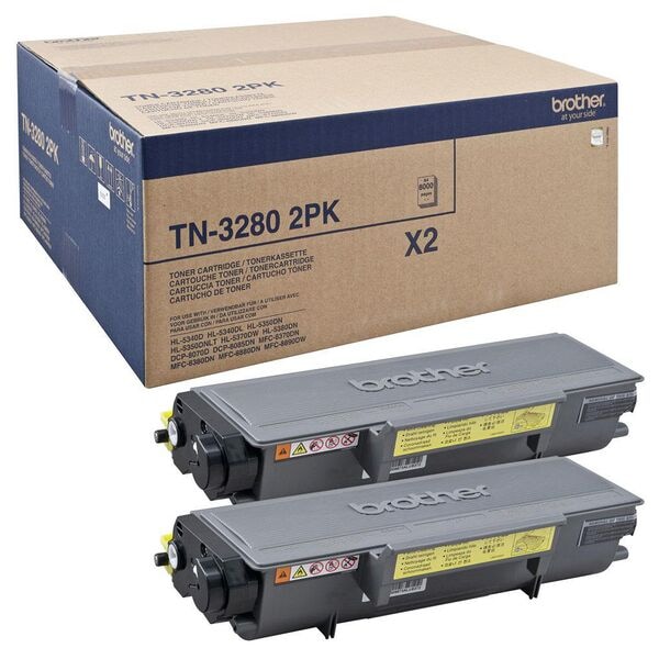 Brother Toner-Set »TN-3280« schwarz - 2 Stück schwarz Image