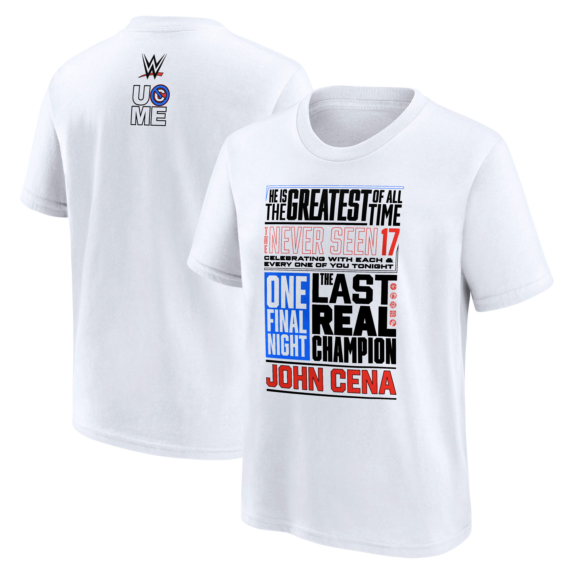 WWE John Cena Never Seen 17 T-Shirt - Weiß - Jugendliche Image