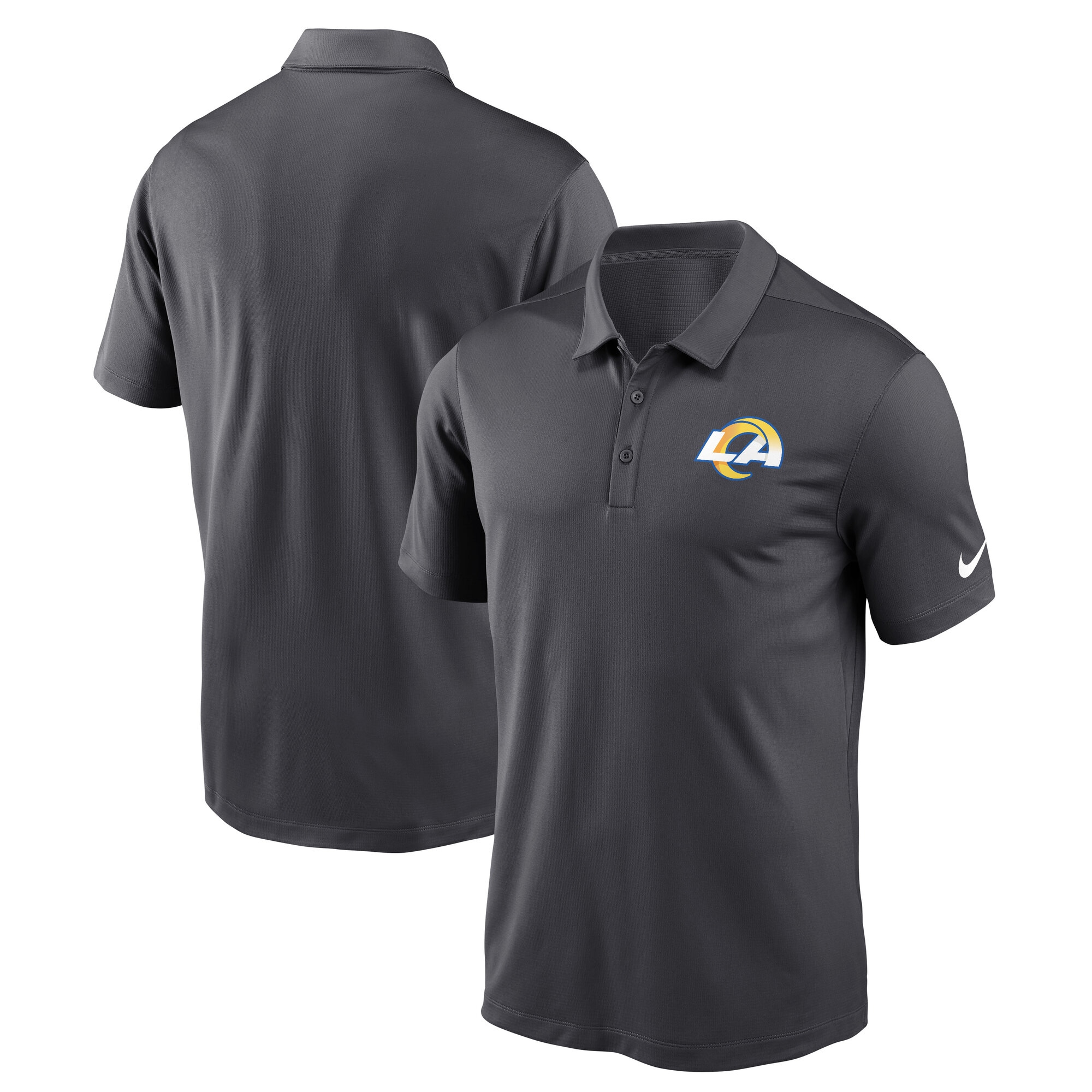 Nike Performance-Poloshirt mit Franchise-Logo der Los Angeles Rams in Anthrazit für Herren Image