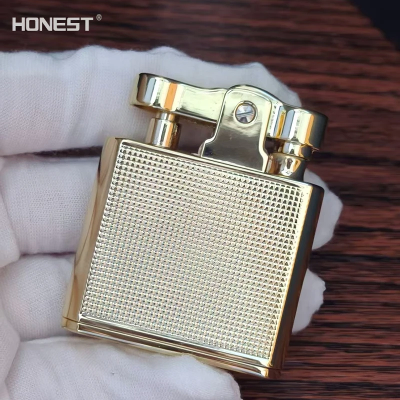 EHRLICHES Retro Nostalgie Einzigartiges handgemachtes Feuerzeug Leuchtendes Ölfeuerzeug Herrengeschenk Großhandel Image