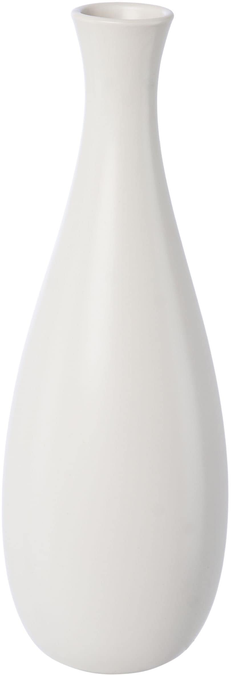 Dekovase CREATIV HOME "Vase", weiß, H:30cm Ø:10,5cm, Vasen, mit durchbrochenem Design