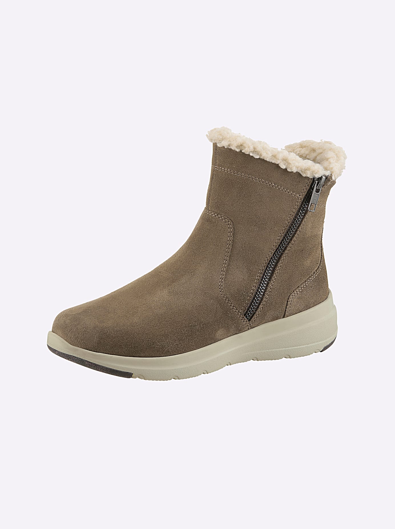 Stiefelette CASUAL LOOKS, Damen, Gr. 38, beige, Schuhe Stiefelette