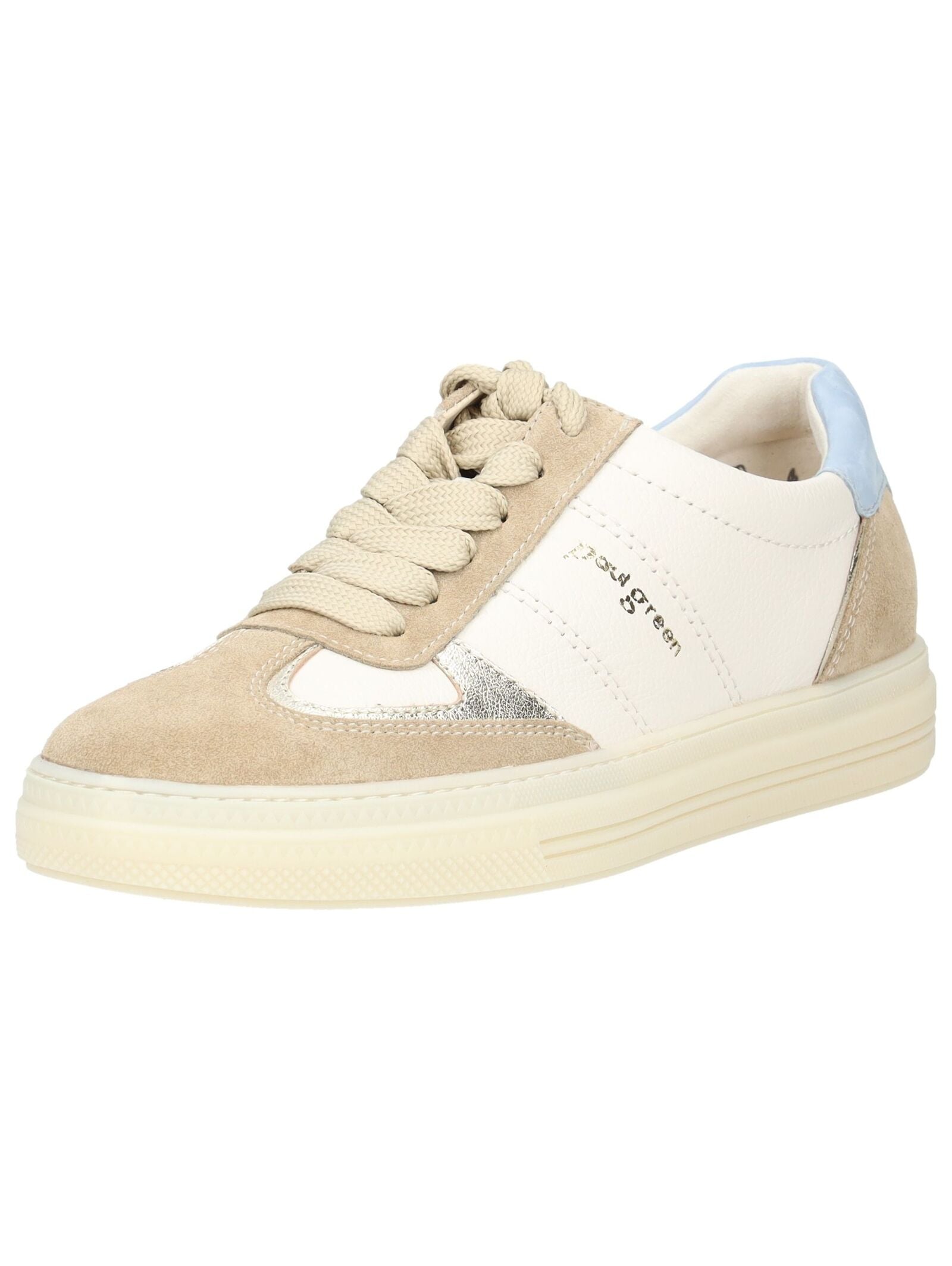 Sneaker PAUL GREEN "Paul Green Sneaker Leder", Damen, Gr. 41, beige, Leder, Schuhe Sneaker