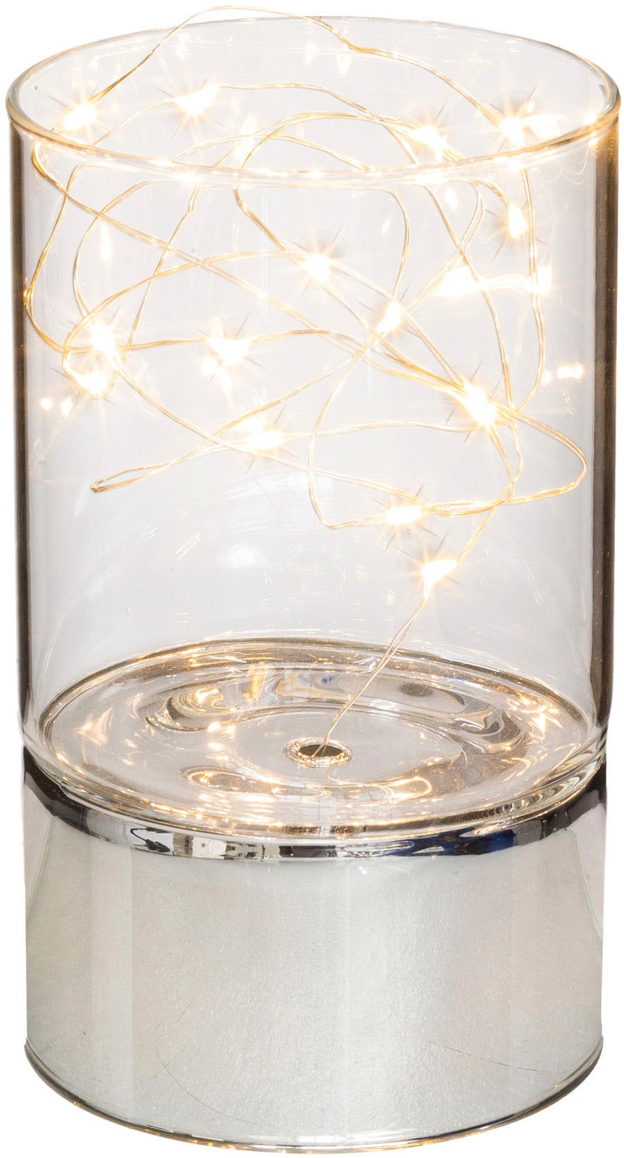 LED-Dekofigur CREATIV HOME "Dekosäule", klar, H:15cm Ø:9cm, Dekofiguren