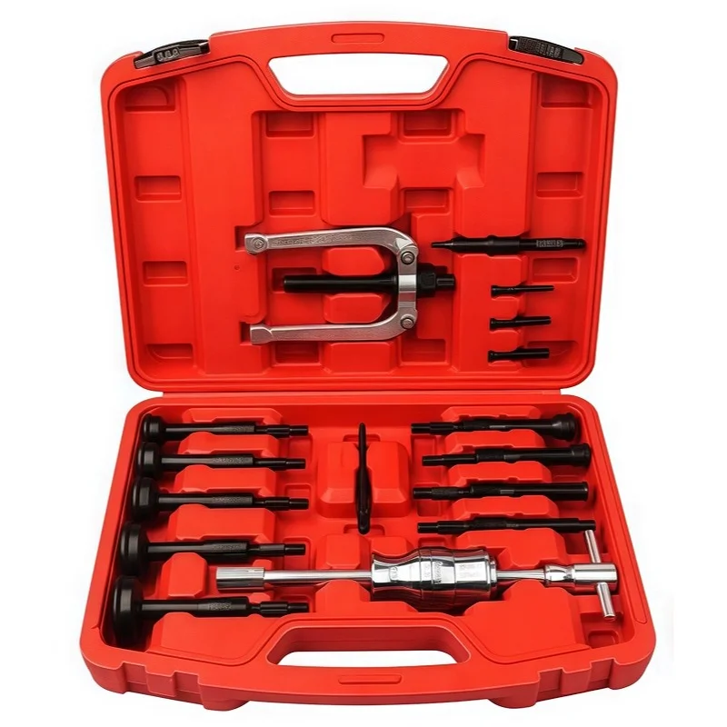 16Pcs Auto Blind Innenlager Puller Set Auto Lager Rutsche Hammer Puller Blind Loch Lager Rennen Und Dichtung Puller extractor Kit Image