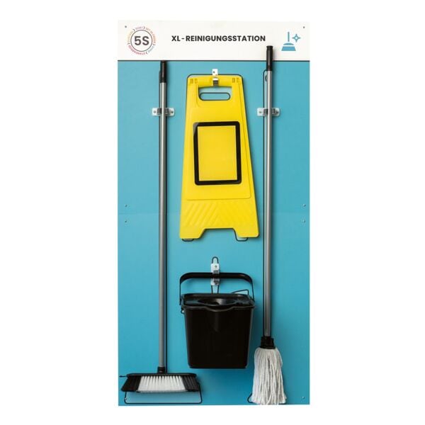 Paperflow Lean Management Board »Reinigungsstation« 75/150 cm blau blau, 75x150 cm Image