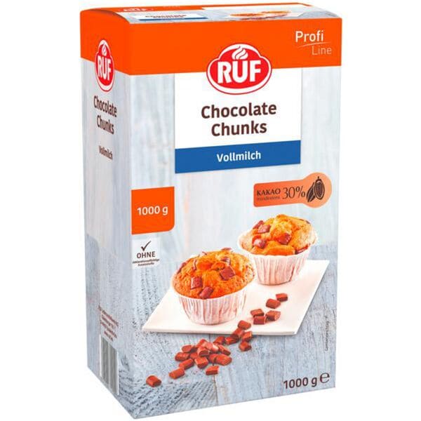 RUF Schokostreusel »Chocolate Chunks Vollmilchschokolade« 1 kg Image