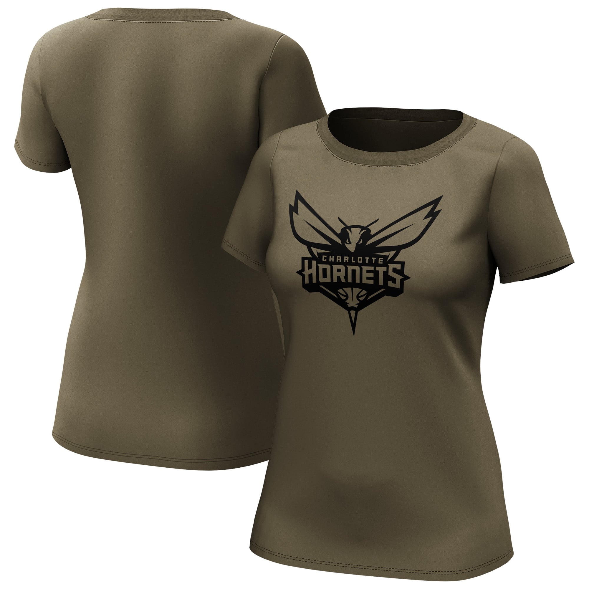 Charlotte Hornets Fanatics Branded Fashion Preferred Logo T-Shirt - Damen