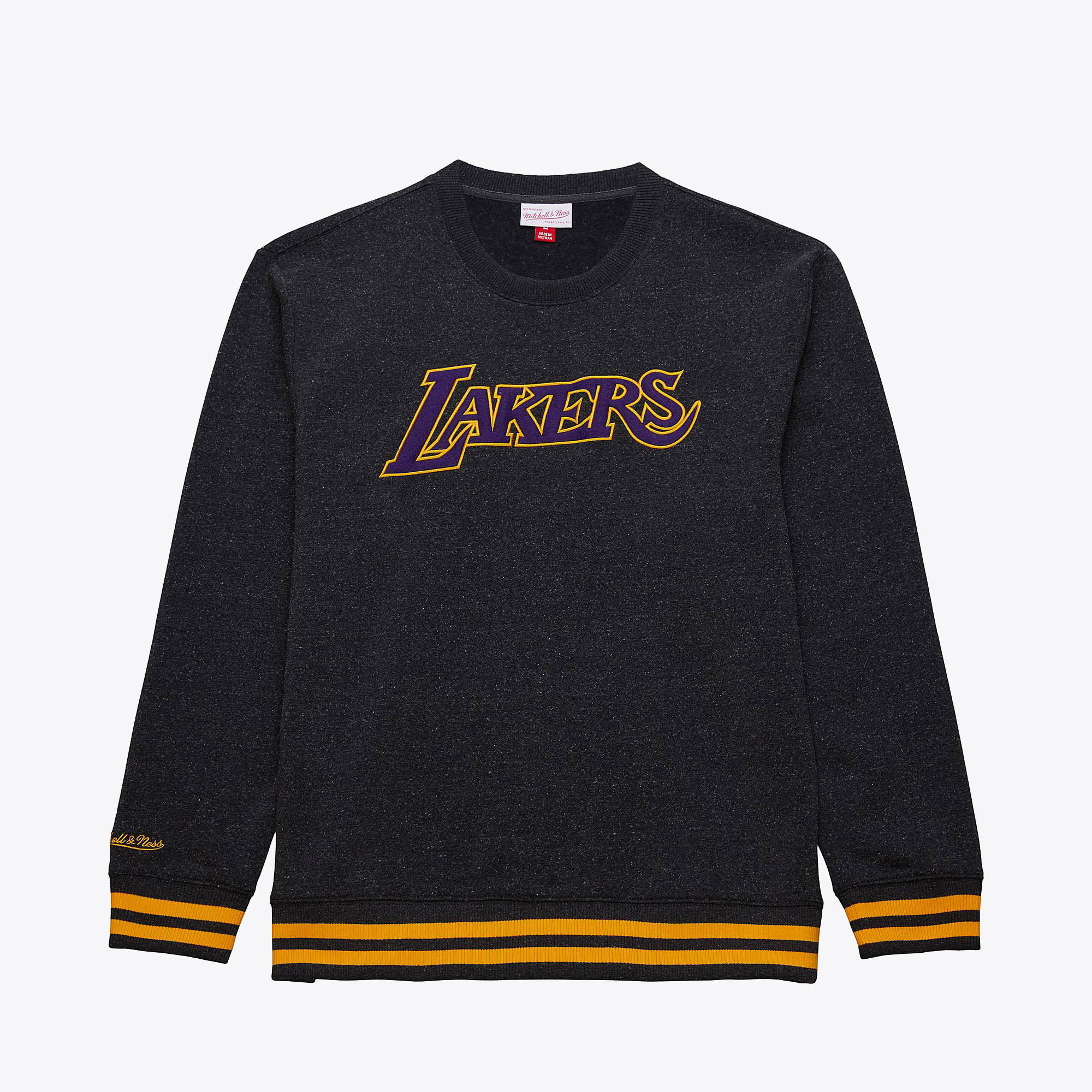 Los Angeles Lakers Mitchell & Ness Snow Washed Fleece Rundhals-Sweatshirt Image